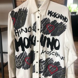 Unisex Moschino button up shirt